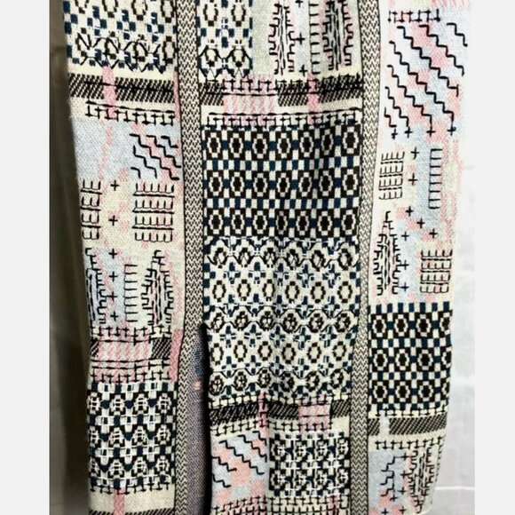 Anthropologie Avery Pencil Skirt Cashmere Wool Knit Embroidered Midi New $198 S - Picture 8 of 13